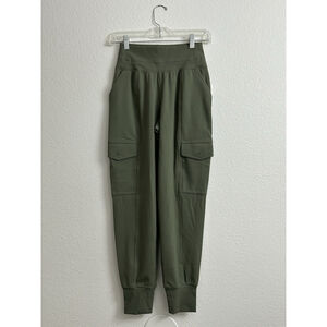 Athleta Venice Cargo Jogger Pants Women’s Size XXS Green NWT